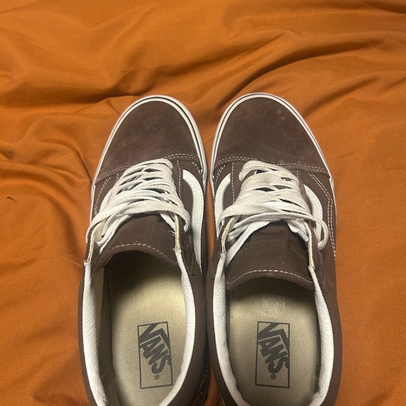 Vans Suede Old Skool Shoe | Men’s 10.5 Womens 12 | Rain Drum & True White - Picture 5 of 6